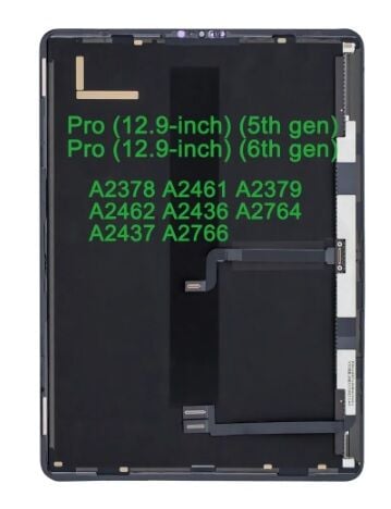 Apple iPad Pro 12.9 A2378 A2461 A2462 A2436 A2764 A2431 A2766 Lcd Ekran Dokunmatik Takım