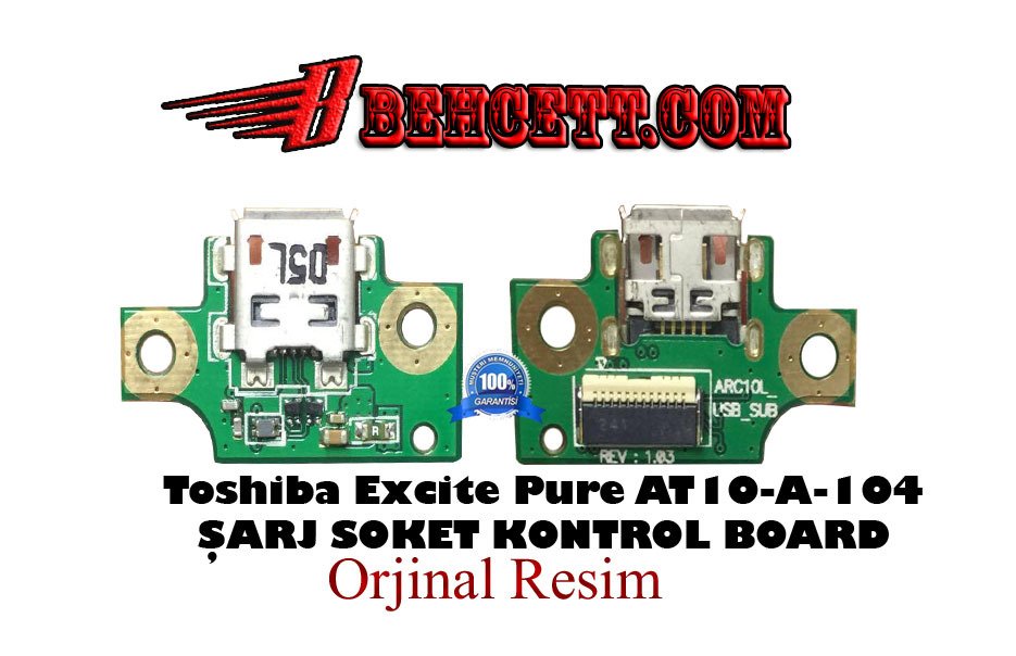 Toshiba Excite Pure AT10-A Şarj Soket Kontrol Board