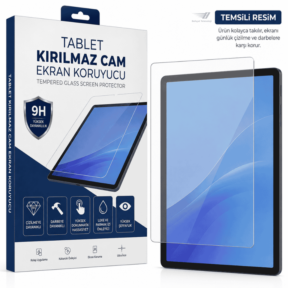 iPad Pro 11 3.Nesil A2301 A2377 A2459 A2460 Kırılmaz Cam Ekran Koruyucu