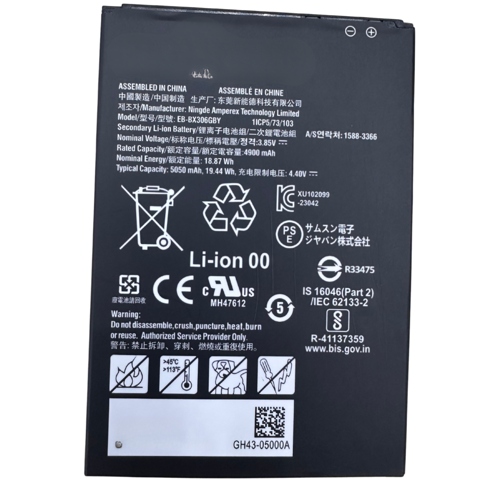 Samsung Tab Active5 5G SM-X308BZGATUR Batarya Pil