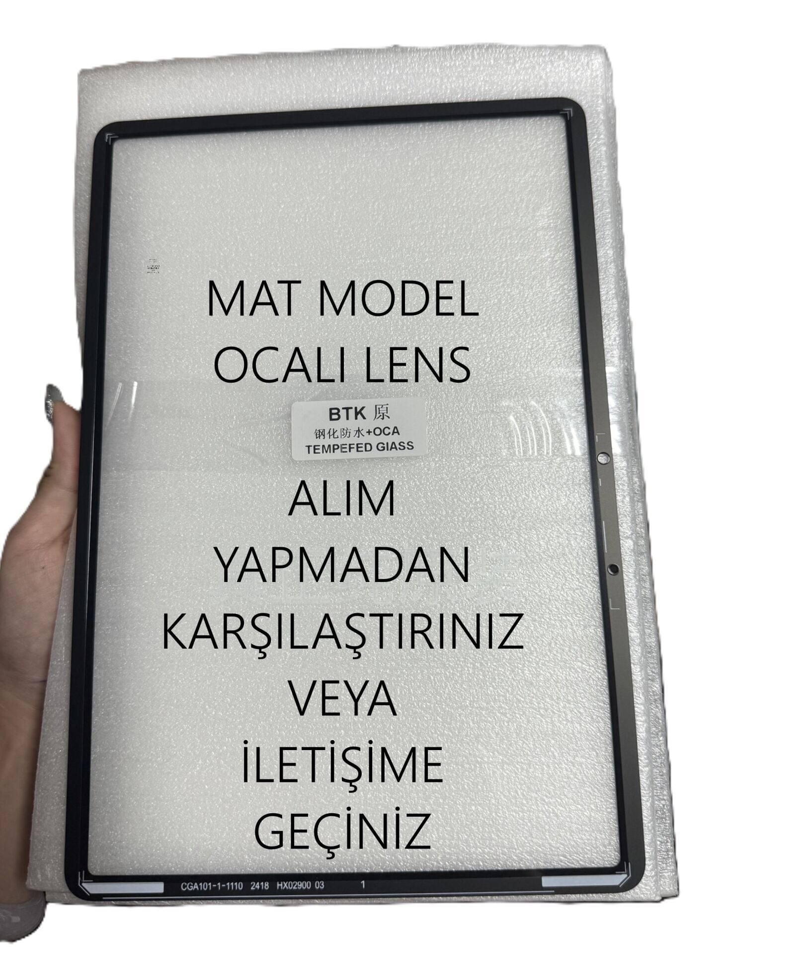 Huawei MatePad 11.5 2023 BTK-AL09 BTK-W09 Ön Cam Lens Ocalı MAT