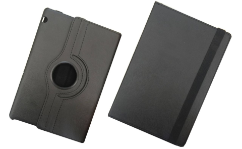 Lenovo Tab M10 Plus 3.Nesil TB125FU TB128FU TB128XU Tablet Kapaklı Kılıf Siyah