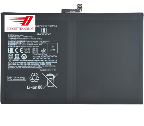 Xiaomi Redmi Pad 10.6' 22081283G BN81 Batarya Pil