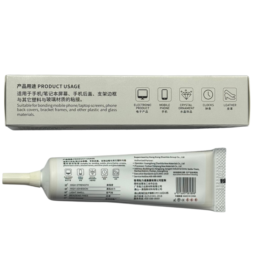 Zhanlida BT000 Çok Amaçlı Yapıştırıcı Şeffaf 50ML