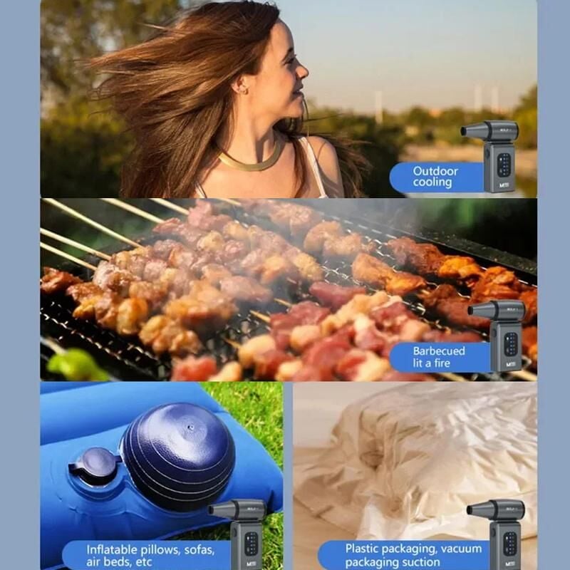 MaAnt JF-1 Üflemeli ve Vakumlu Toz Alma Yüksek Güçlü 50W Çift Yönlü Turbo Fan