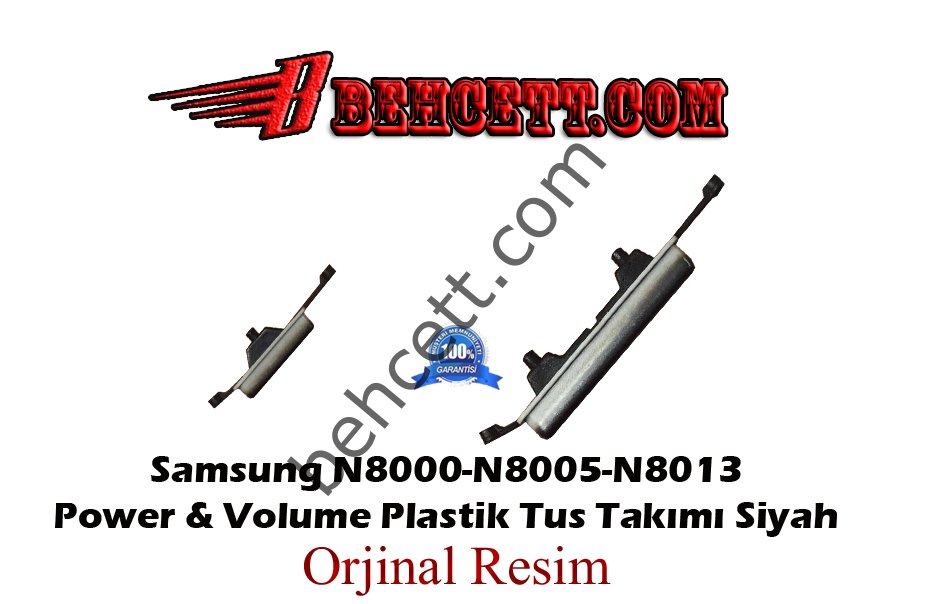 Samsung Galaxy Note GT-N8000 N8005 N8010 Power + Volume On Off Plastik Tuşu Siyah
