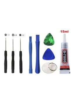 B7000 Ekran Cam Kapak Yapıştırıcı 15 ML Şeffaf+Tamir Seti