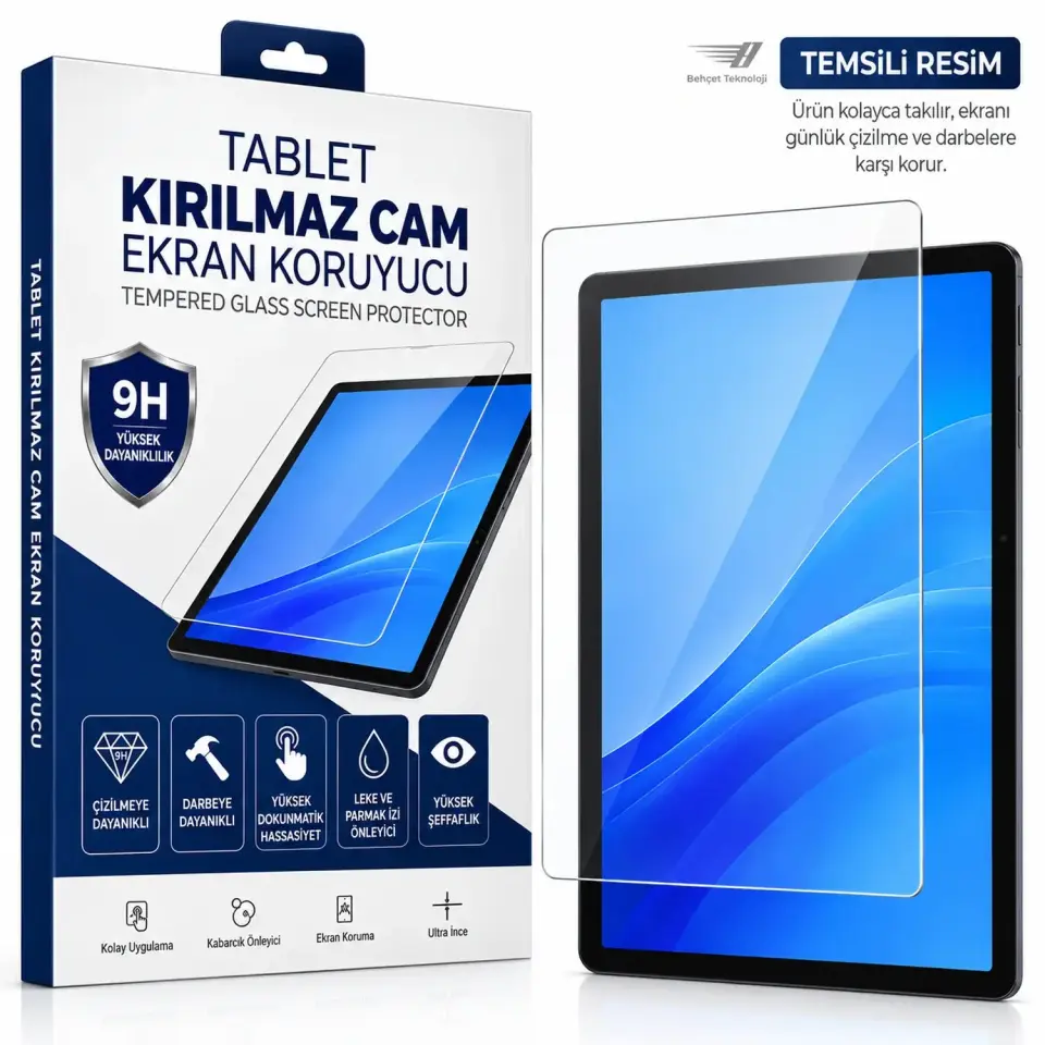 Samsung Galaxy Tab S7 FE SM-T733 Kırılmaz Cam Ekran Koruyucu