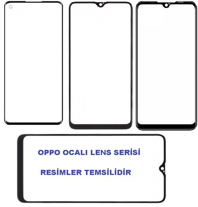 OPPO Reno 3 Pro Ocalı Ön Cam Lens Beyaz