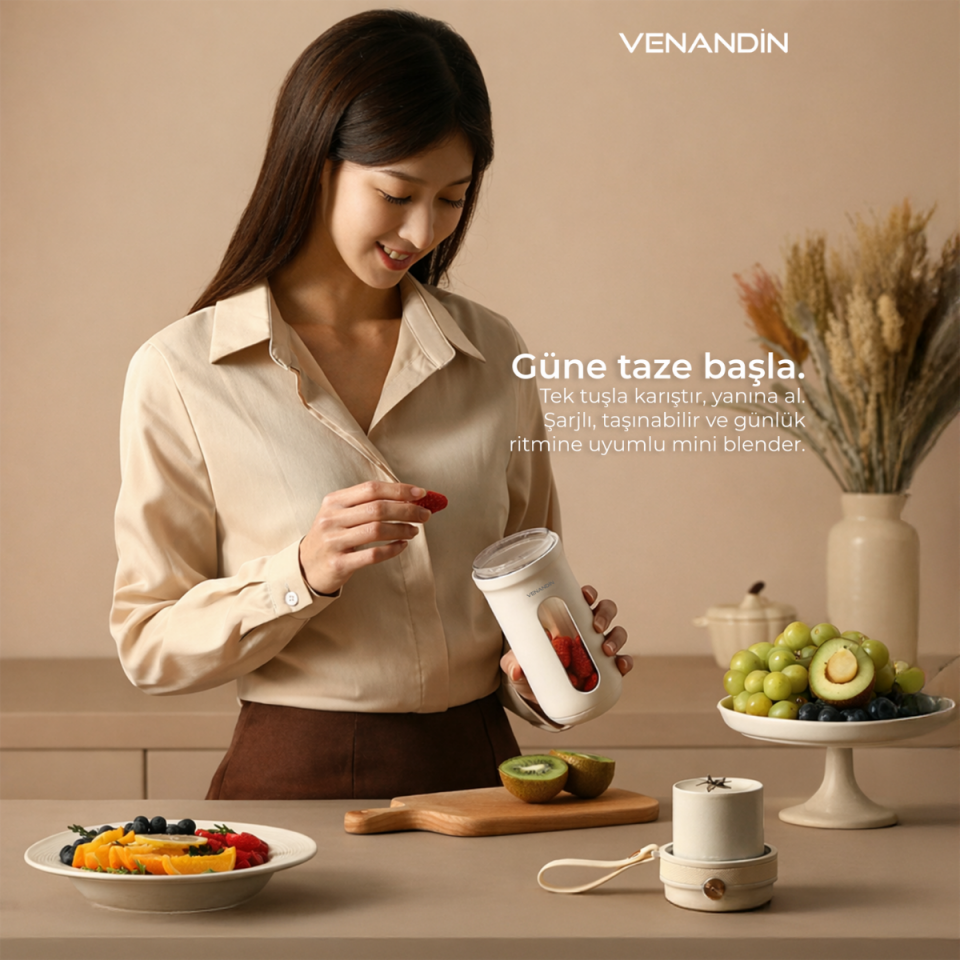 VENANDİN BLBDC-001 Blendic Taşınabilir Şarjlı Blender