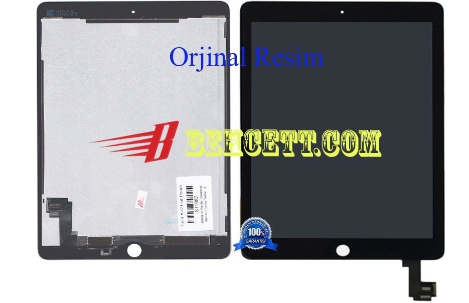 iPad Air 2 A1566 Lcd Ekran  Dokunmatik Takım Siyah