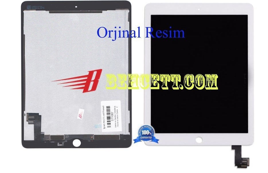 iPad Air 2 A1566 Lcd Ekran Dokunmatik Takım Beyaz