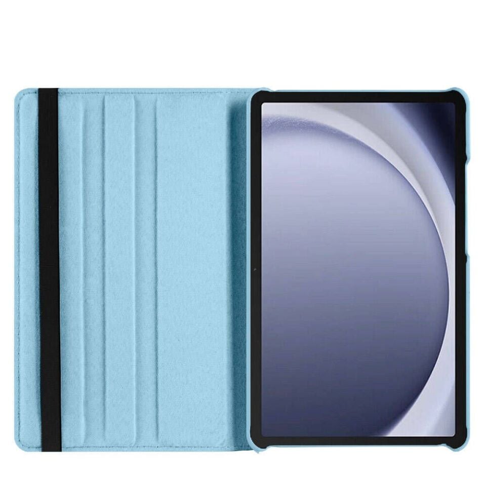 Samsung Galaxy Tab A11 SM-X133 / SM-X135 Tablet Kapaklı Stantlı Kılıf Koyu Pembe