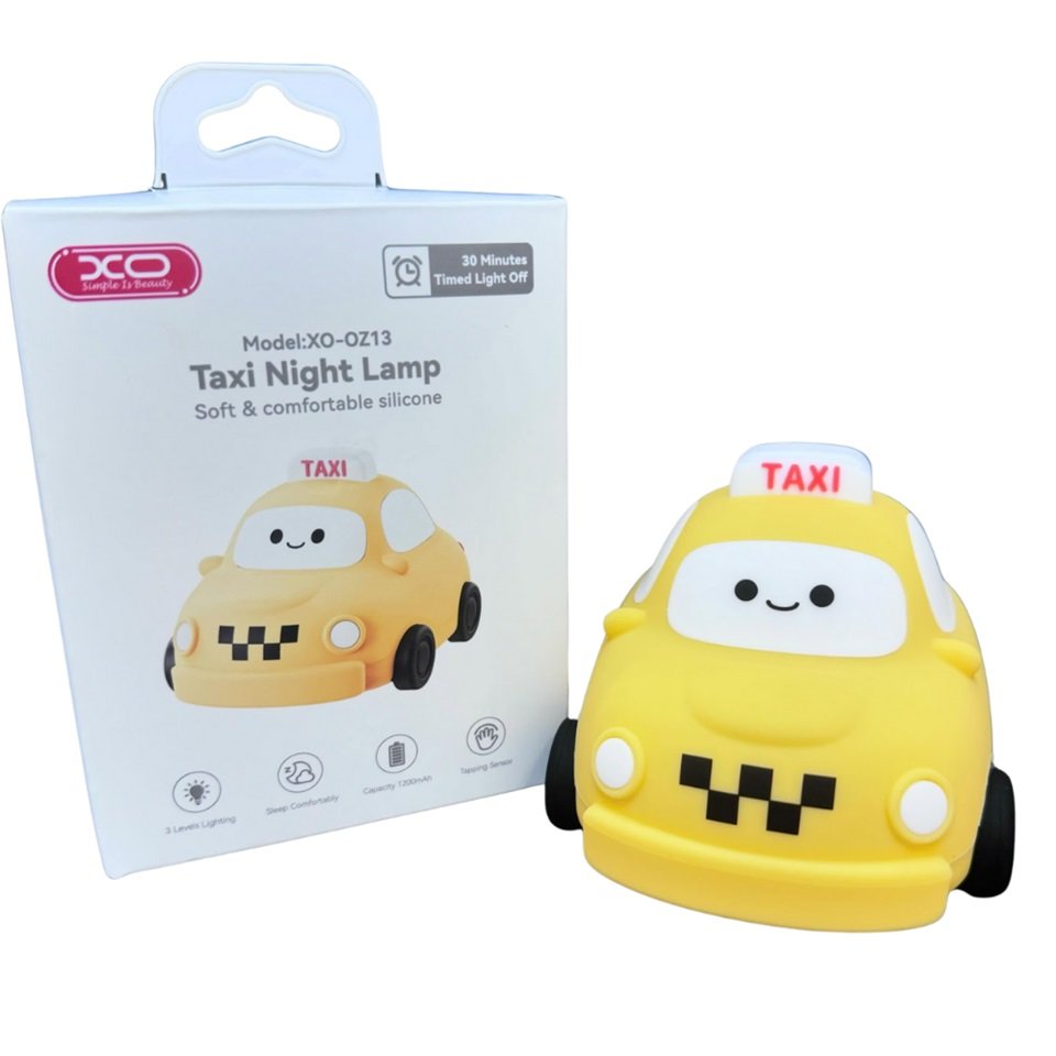 Taksi Tasarım Şarjlı Çocuk Gece Lambası