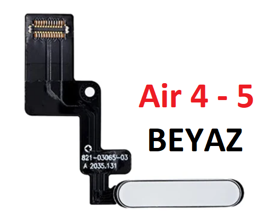 Apple iPad Air 4 - Air 5  A2072 A2316 A2324 A2325 On Off Güç Tuşu Beyaz