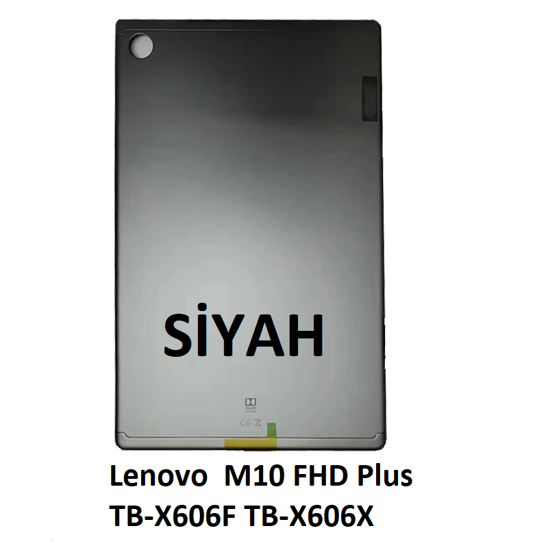 Lenovo  M10 FHD Plus TB-X606F TB-X606X Arka Kasa Kapak SİYAH