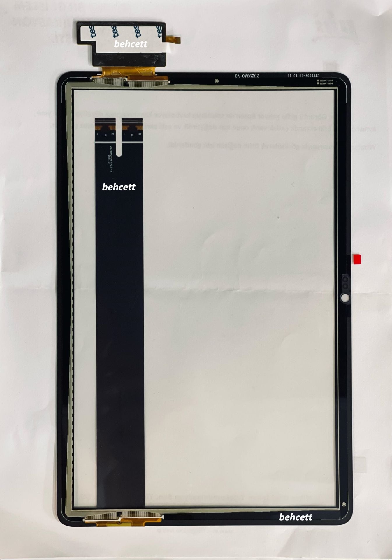 TCL Tab 10S Wifi 9081 9081X 9080 9080G Ön Cam Dokunmatik Lens Ocalı