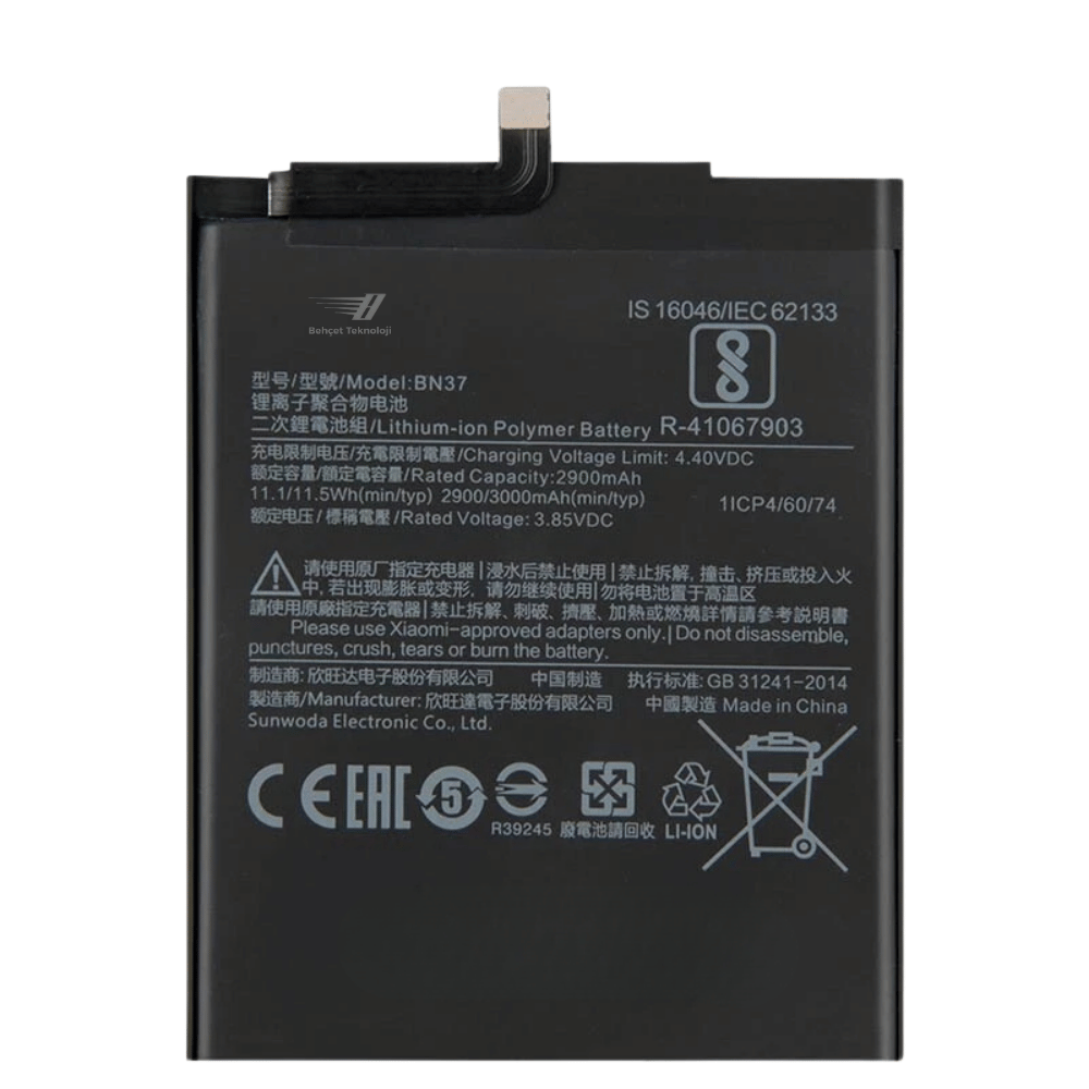 Xiaomi Redmi 6 Batarya Pil