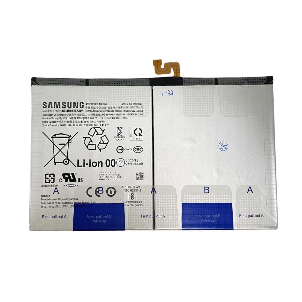 Samsung Galaxy Tab S9 Plus SM-X810 X816 X816B Batarya Pil