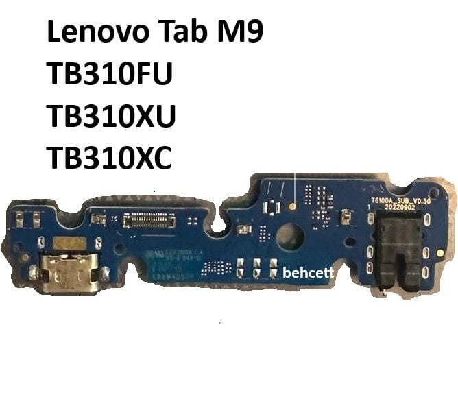 Lenovo Tab M9 TB310FU TB310XU TB310XC Şarj Soketi Bord