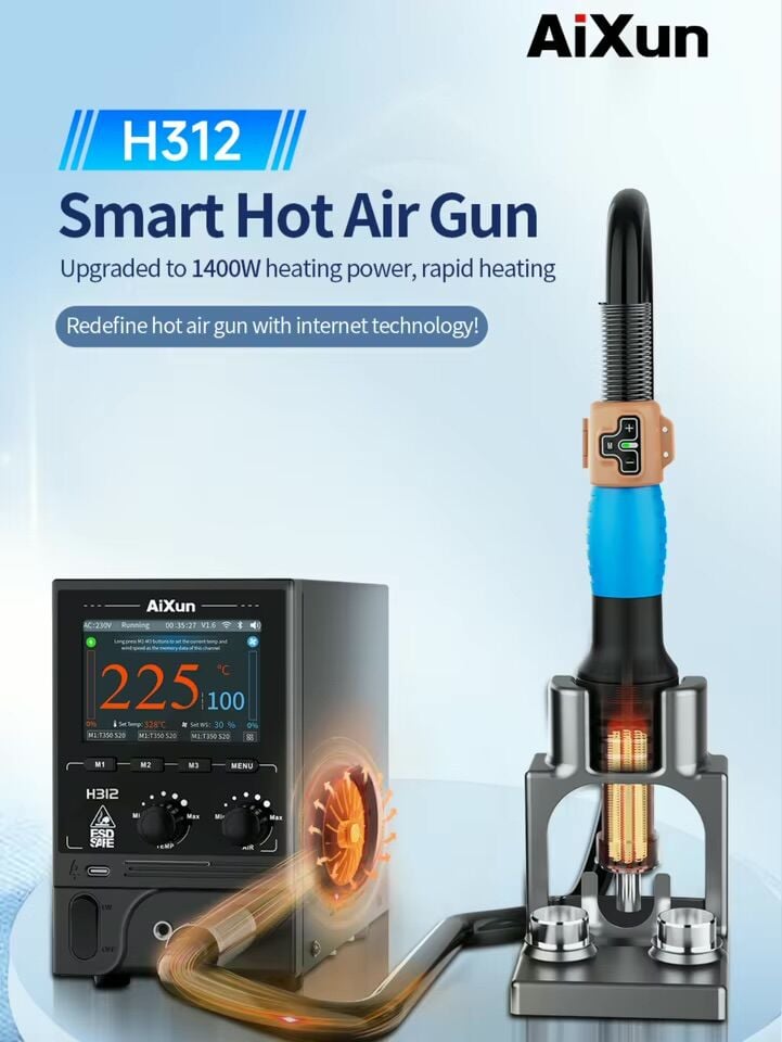 Aixun H312 1200 Watt Akıllı Sıcak Hava İstasyonu