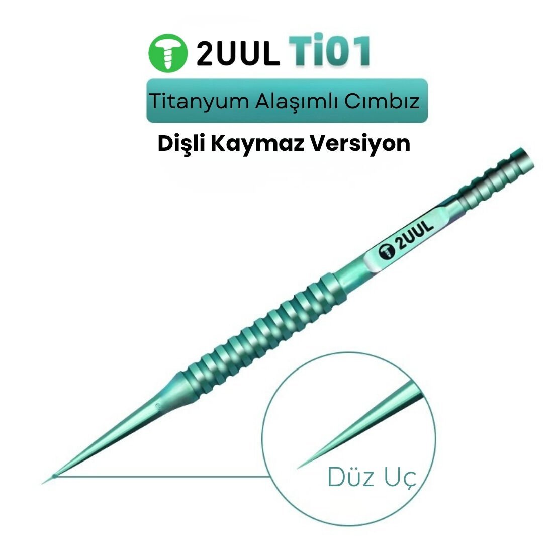 2UUL Ti01 Anti-Statik Düz Uçlu Entegre Cımbızı
