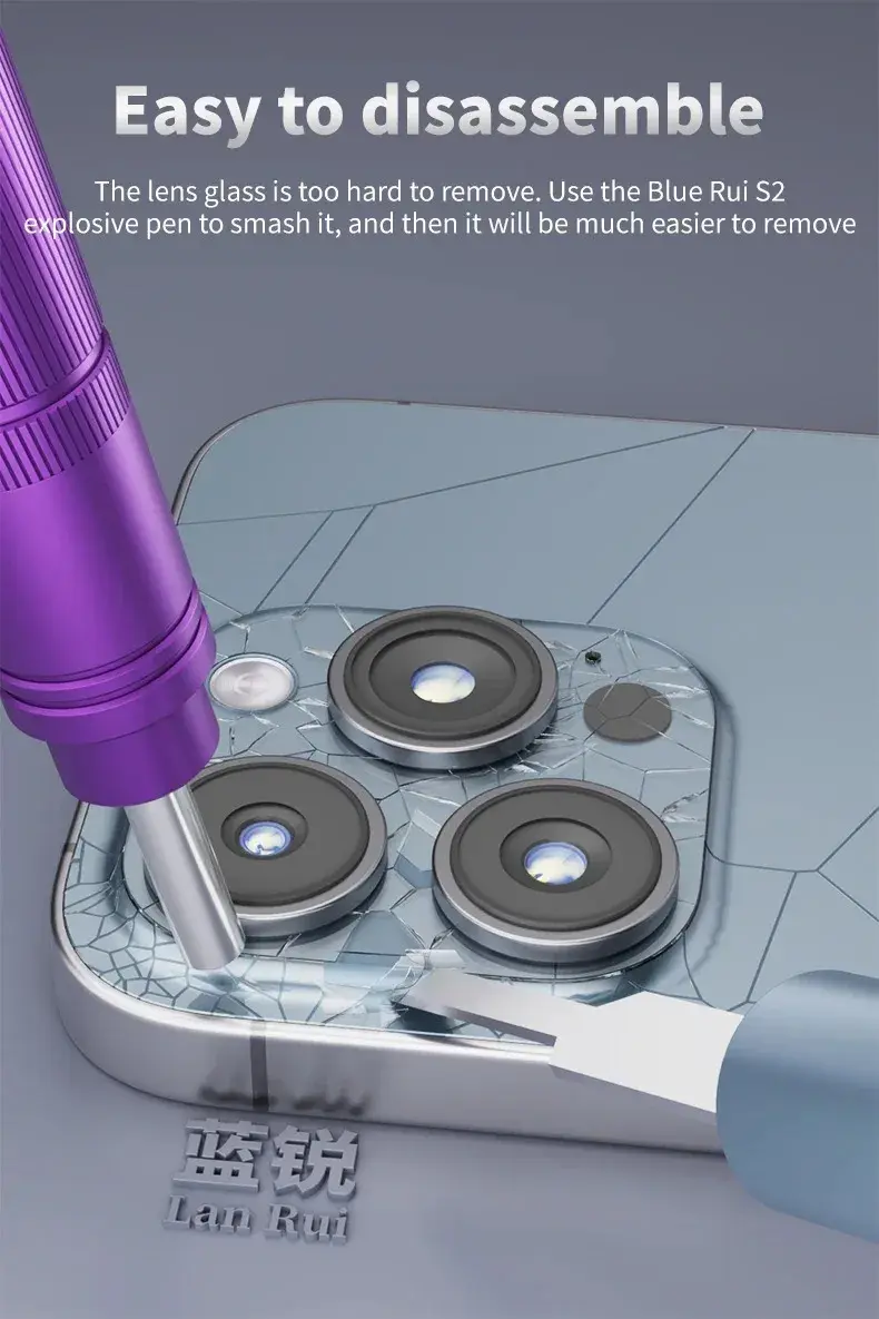 Lanrui S2 Arka Kapak Cam Kırma Aleti