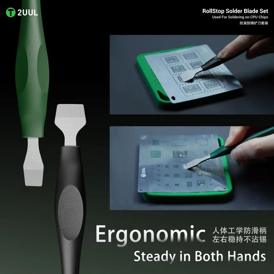 2UUL DA19 RollStop Lehim Bıçağı Spatula Seti