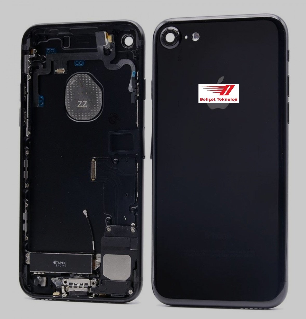 Apple iPhone 7 - 7G Arka Kasa Full Dolu Siyah