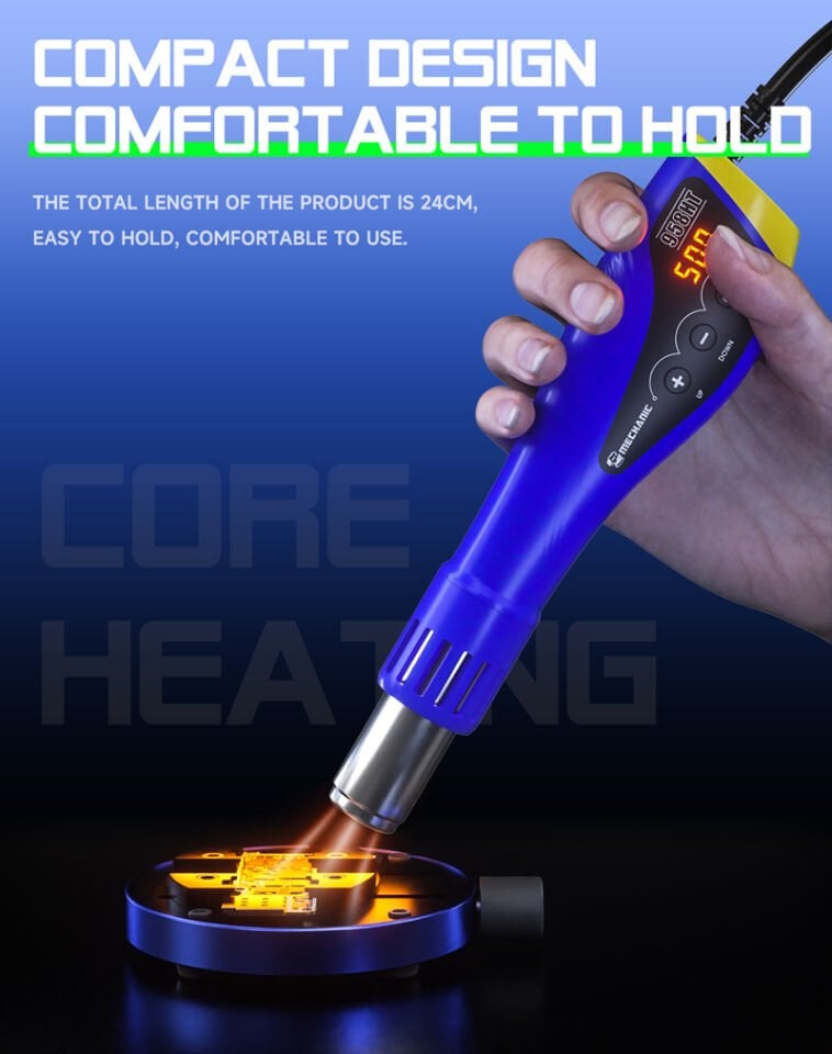 Mechanic 958HT Taşınabilir Dijital Sıcak Hava Tabancası