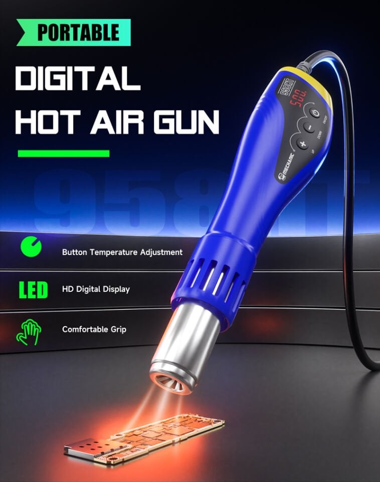 Mechanic 958HT Taşınabilir Dijital Sıcak Hava Tabancası