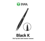 2UUL TW32 Siyah K Düz Uçlu ESD Güvenli Seramik Cımbız