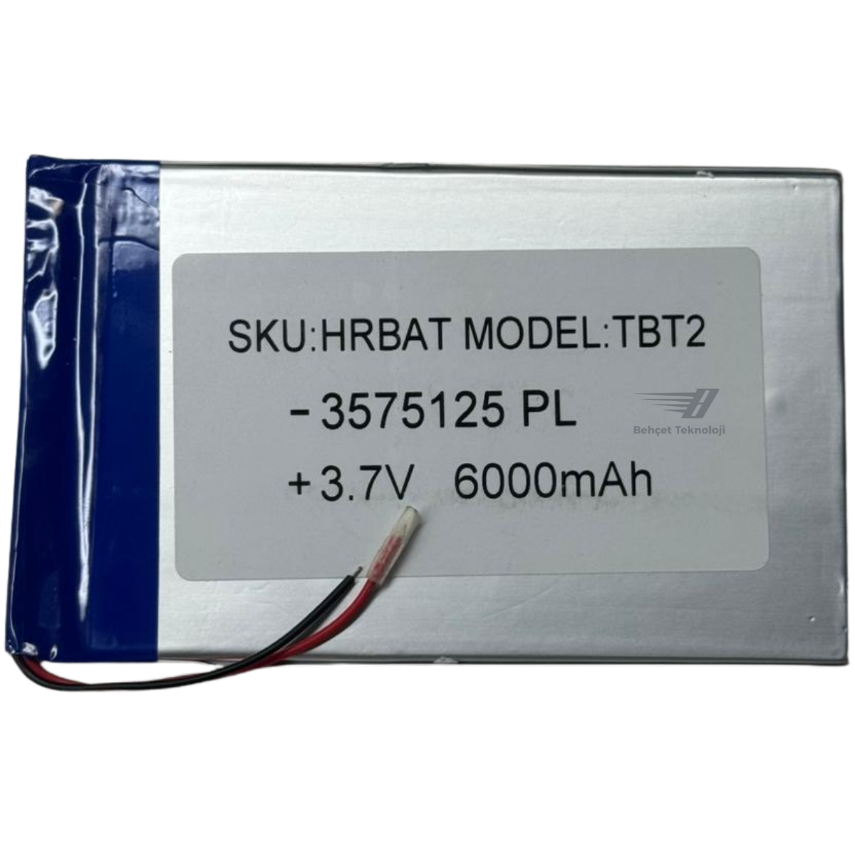 3575125 Kodlu 3.7V 12 X 7.5 6000mah Batarya Pil