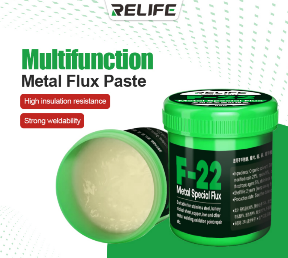 RELİFE F-22 Çok Amaçlı Metal Special Flux 55gr