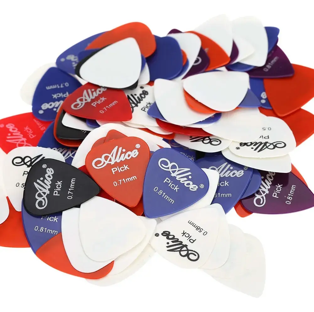 Alice AP-100P / 100 Adet Karışık Gitar Penası 0.58MM