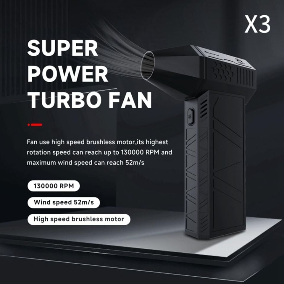 Violent X3 Mini Güçlü Turbo Fan