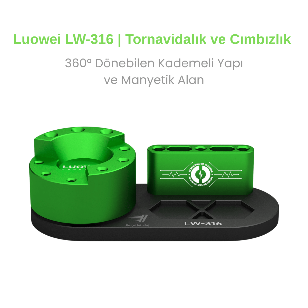Luowei LW-316 360° Dönebilen Tornavidalık ve Cımbızlık