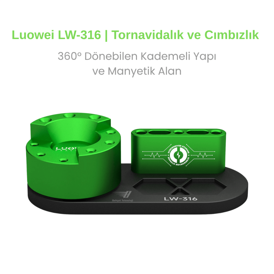 Luowei LW-316 360° Dönebilen Tornavidalık ve Cımbızlık