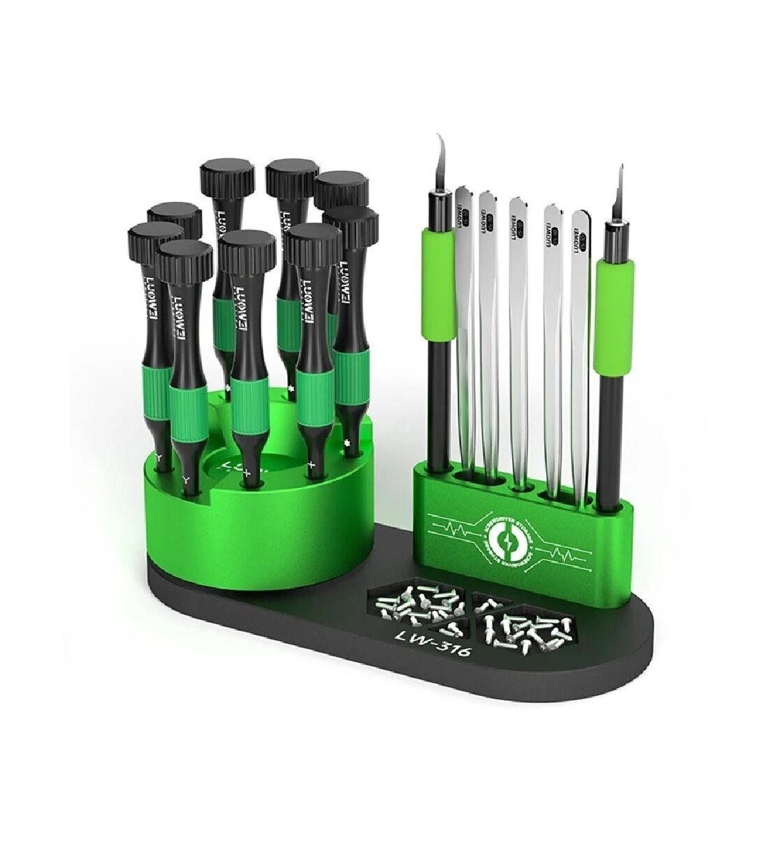 Luowei LW-316 360° Dönebilen Tornavidalık ve Cımbızlık