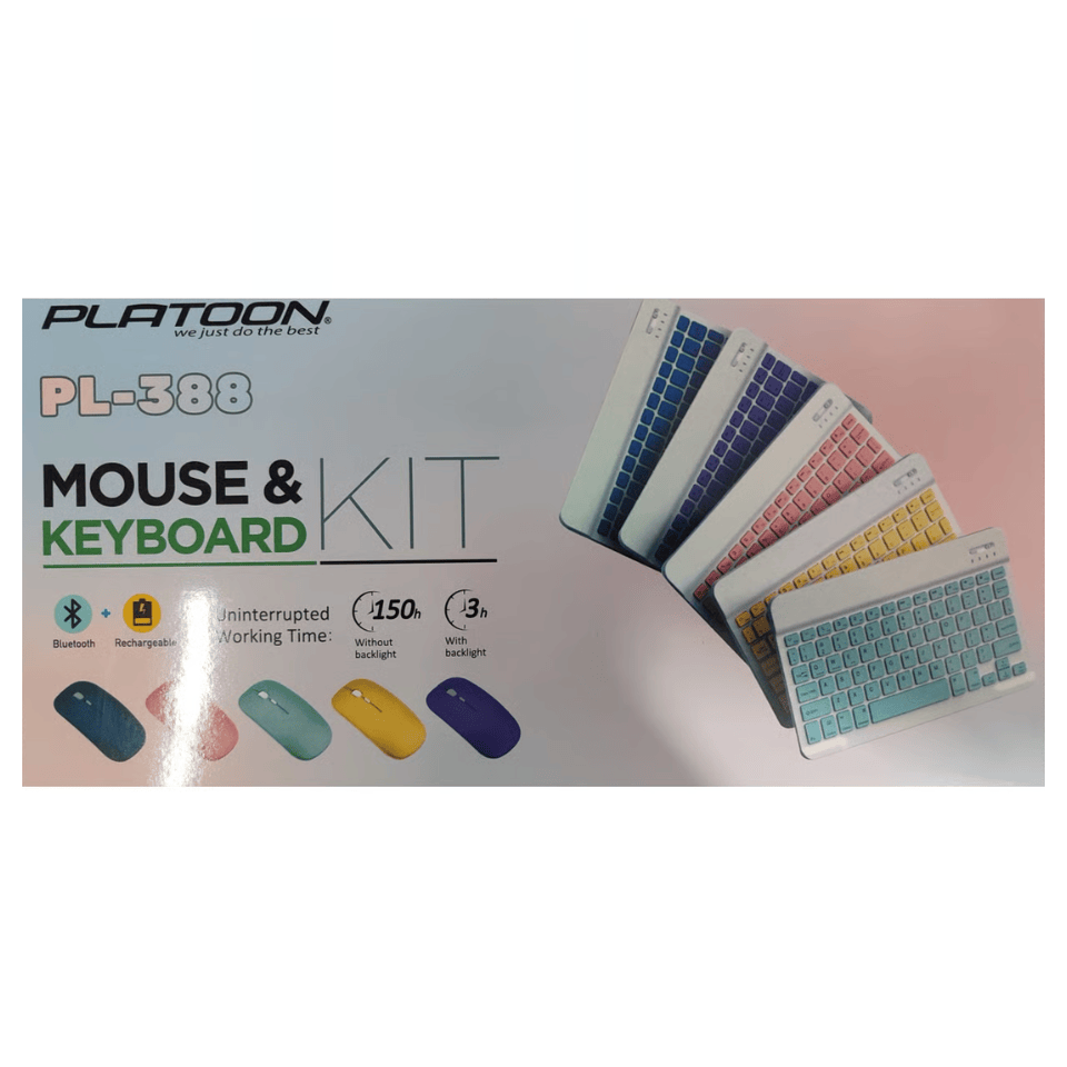 Platoon PL-388 Kablosuz Bluetooth Klavye ve Mouse Set