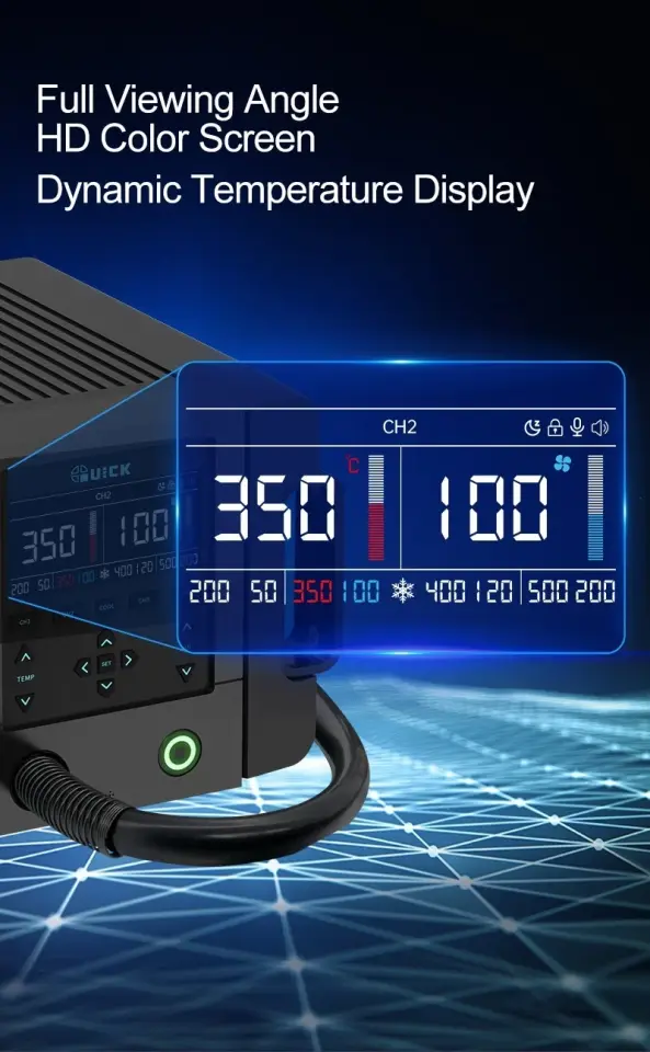 Quick 861 Pro 1300W Akıllı Sıcak Hava Üfleme İstasyonu