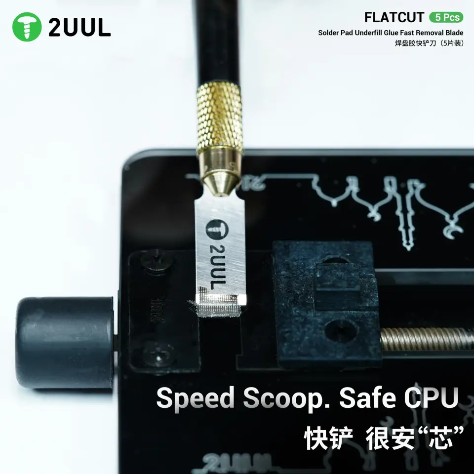 2UUL DA28 Flatcut Ic Lehim Pedi Alt Dolgu Tutkal Çıkarma Bıçağı