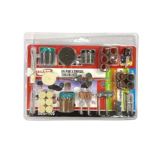 SEGA-SAN 105 Parça Motorlu El Zımpara Uç Seti
