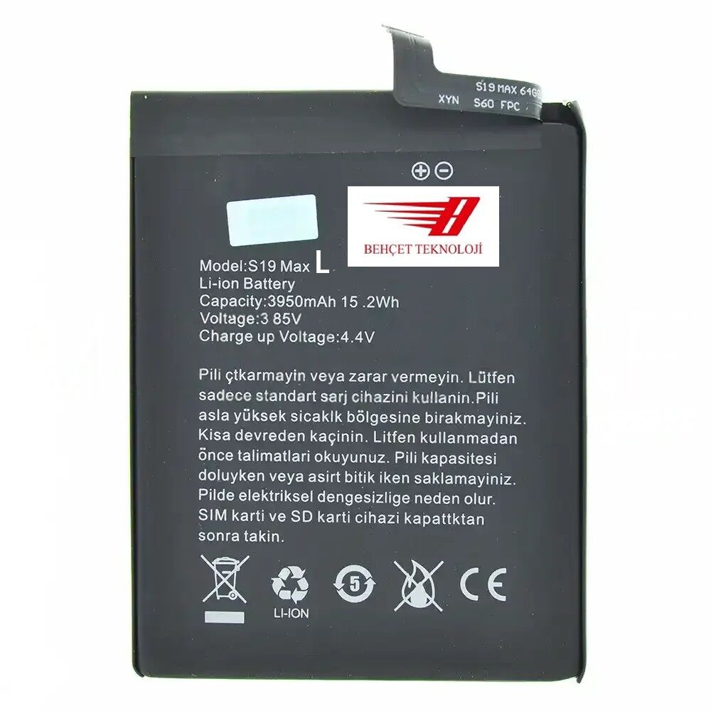 Reeder S19 Max L Batarya Pil