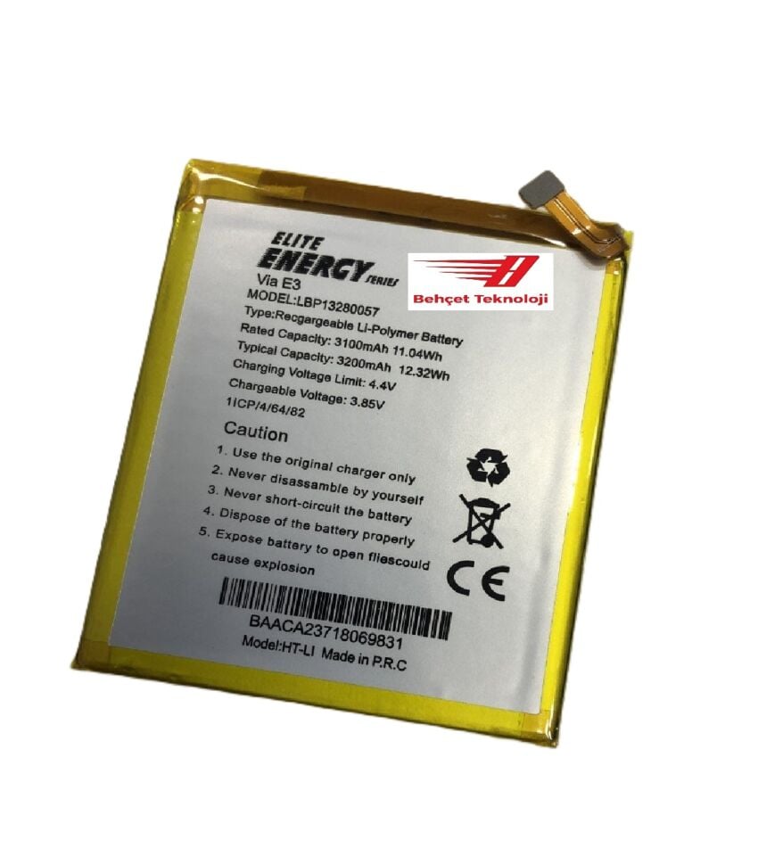 Casper Via E3 Batarya Pil