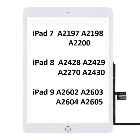 iPad 8.Nesil A2270 A2428 A2429 A2430 Dokunmatik Tuşlu Beyaz