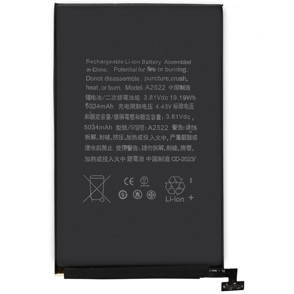 iPad Mini 6 A2567 A2568 A2569 Batarya Pil