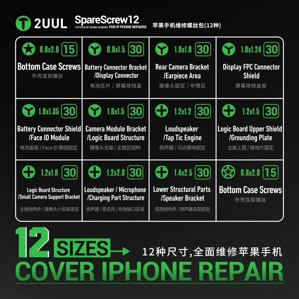 2UUL SC22 iPhone Vida Seti (330 adet)