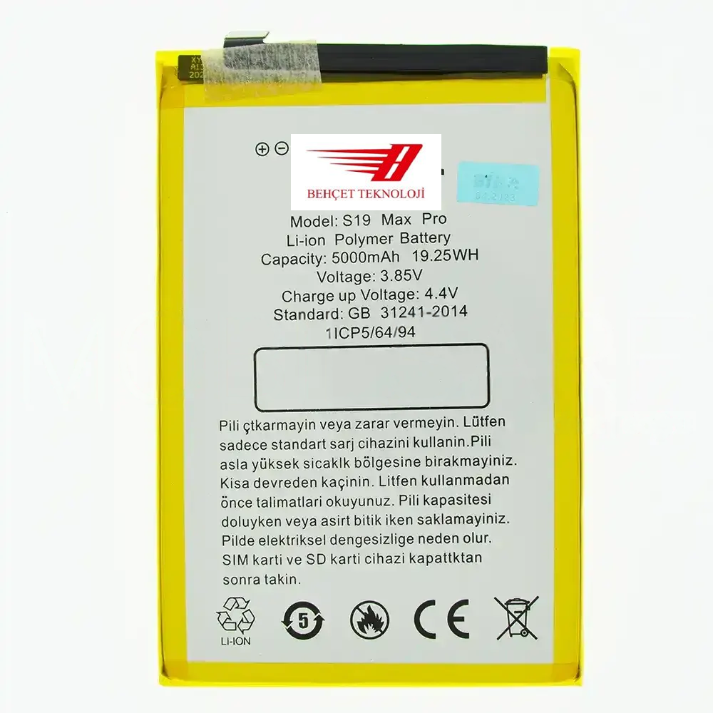 Reeder S19 Max Pro Batarya Pil