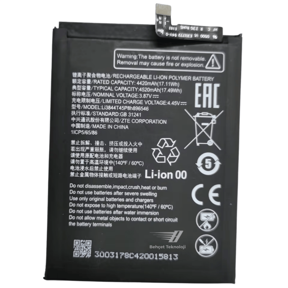 Zte Blade V40 Desing 8046 Batarya Pil